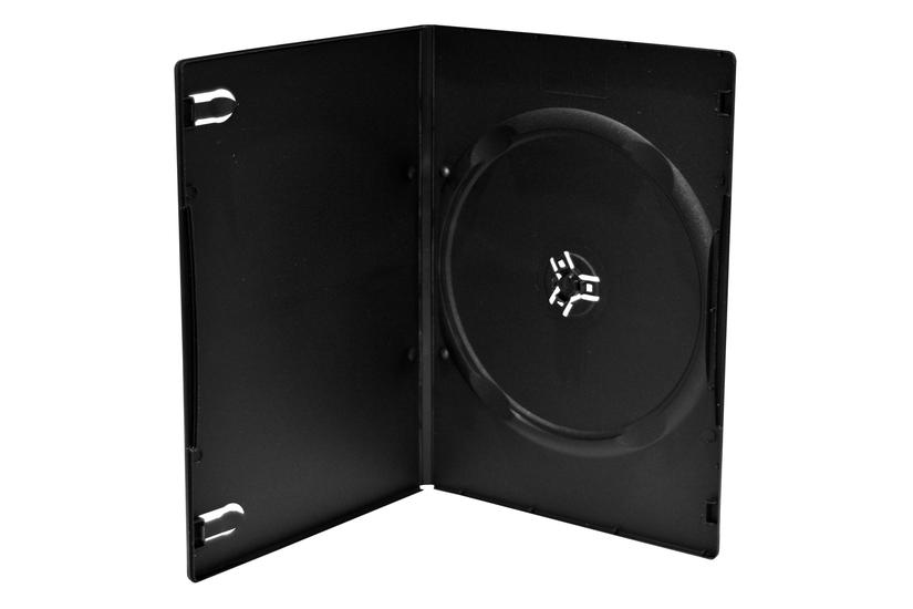 Dvd Leerbox   50pcs Single Slim Schwarz Bulk fra Mediarange