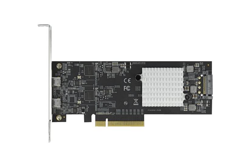 Usb Adapter   Pcie 2.0 X8   Usb C 3.2 Gen 2x2 X 2 fra Delock