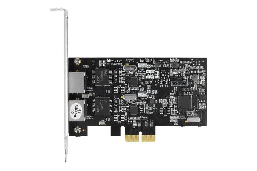 Netværksadapter   Pcie 2.1 X2   2.5gbase T X 2 fra Delock