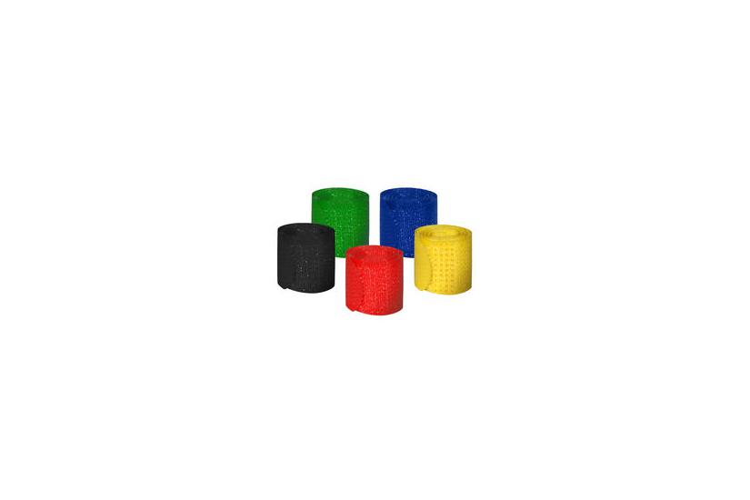 Klettbinder Streifen 16x215mm Farbig Sortiert 5pc fra Mediarange