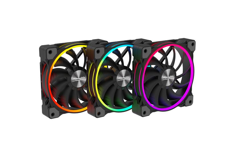 Wing Boost 3 Computerkabinet, Processor Ventilator 12 Cm Sort 3 Stk fra Alpenföhn